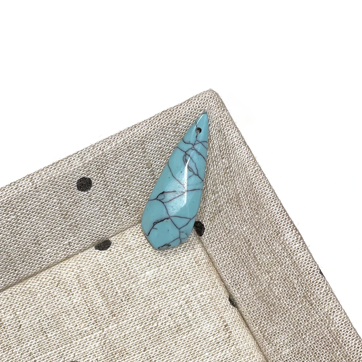 Facettierter Anhänger aus Naturstein, grüner Aventurin/Amazonit, 11x30mm, für Schmuckherstellung, DIY-Halskette, Ohrringe, Zubehör – Detail 6