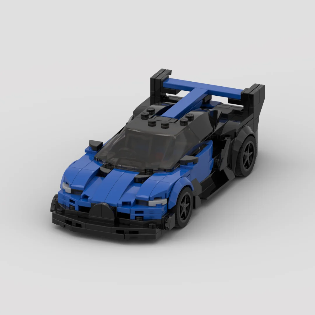 MOC Bugatti Bolide Vision GT racing Speed Champion Racer Building Blocks Brick Creative Garage Toys for Boys Gifts