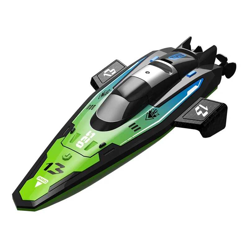 TY12 2.4GHz Remote Control Speed Boat - 360° Flips & Barrel Rolls, Dual Motor Waterproof RC Racing Ship for Kids & Adults