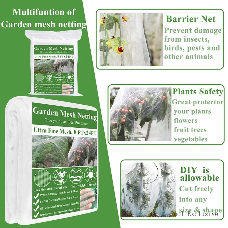 Cerchi per serra Grow Tunnel per letti rialzati Telaio in fibra di vetro antiruggine per kit rete da giardino Copertura per fila in tessuto per ombra per piante