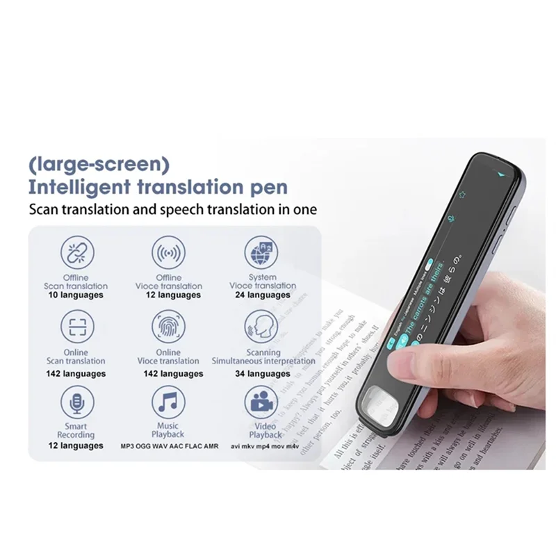 

Well Made-X10 Reading Translation Pen Translation Pen 142 Language Voice Scanning Pen Mutual Translation Dictionary AI Translato