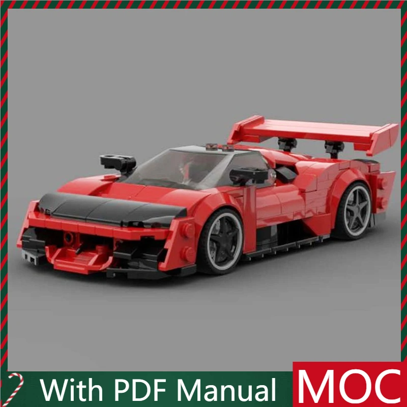 

335 PCS Moc Technical Racing Supercar Model Building Blocks Bricks Toys Kids Educational Assembly Gift Collection Hobby Present
