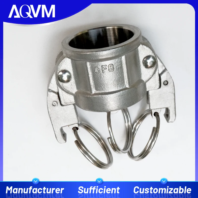 Automatic Locking Safety Stainless Steel Camlock Coupling Type DC Homebrew Quick Coupling Adapter Camlock Groove Fittings