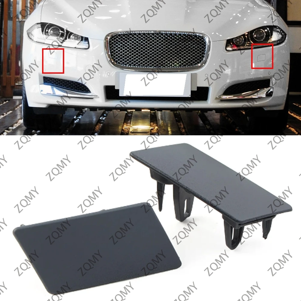 

2pcs Unpainted Car Headlamp Washer Cover Cap For Jaguar XF X250 XFR XFR-S 2012 2013-2015 C2Z16547 JA1049100 C2Z16548 JA1048100