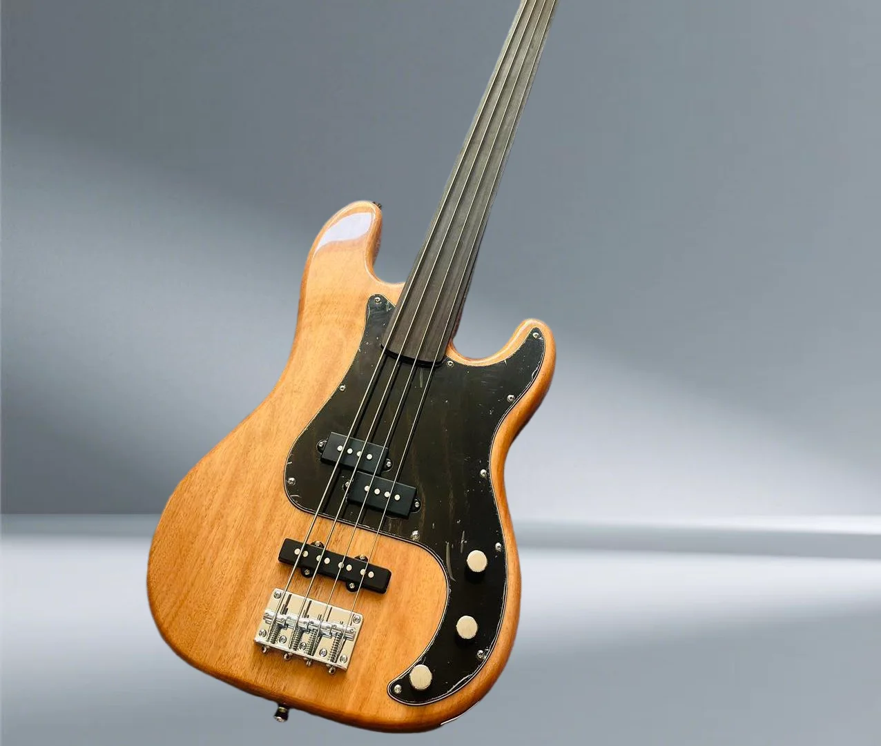 Bass Guitar Fretless - Gitar bass 4 senar tanpa fret,