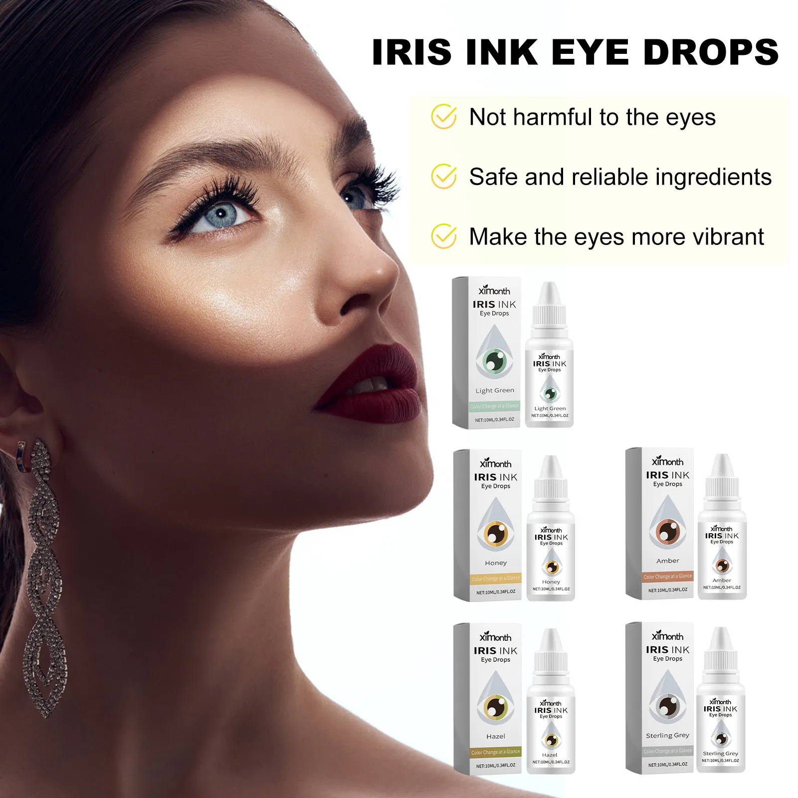 10ml/bottle Color Changing Eye Drops For Long Lasting Lighten And Brighten Your Eye Color  Safe Mild And Non Irritating