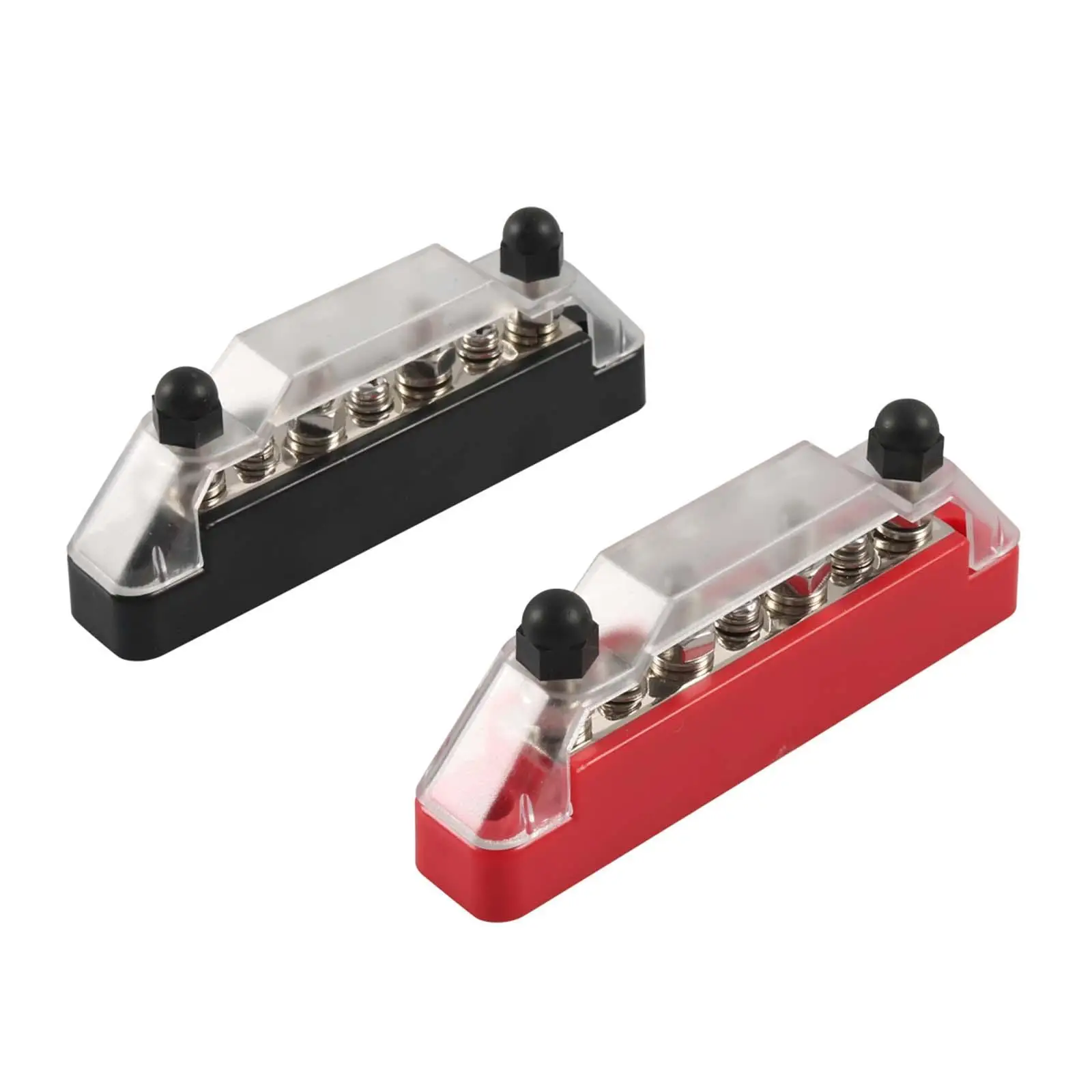 

2 Pieces Power Distribution Block 4x M6 Studs 3x Screws for RV