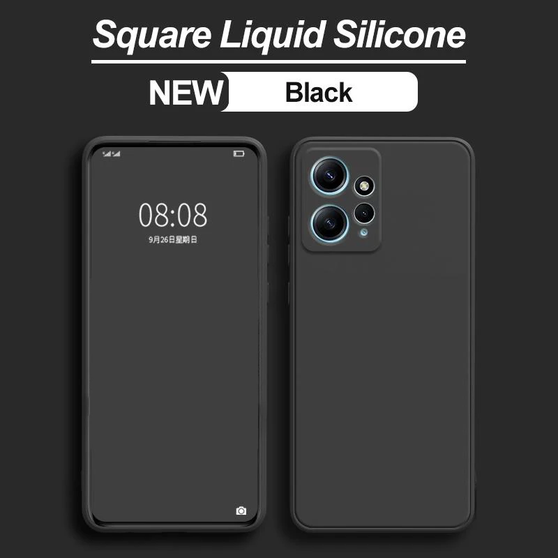 Für Xiaomi Redmi Note 12 Hülle, flüssiges Silikon, schlichter Gummi-Schutz, Redmi Note 12 4G Hülle – Detail 10