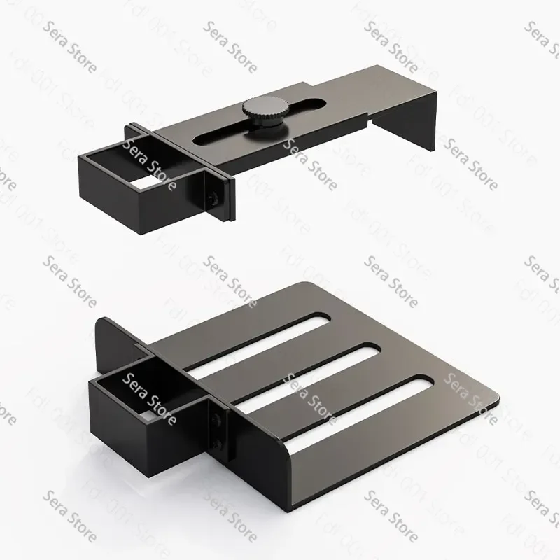 Adjustable Under Desk PC Mount Bracket Space Saving Hanging Holder Desktop Computer Mainframe Fixed Lifting Tray