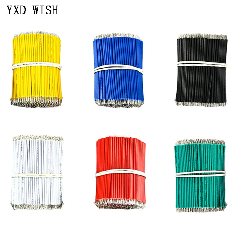 

1000 шт./лот, 24AWG, 8 см, 10 см, 15 см, 20 см, луженая макетная плата, кабель для пайки печатной платы, перемычка для мух, оловянные проводные провода, провод 1007-24AWG