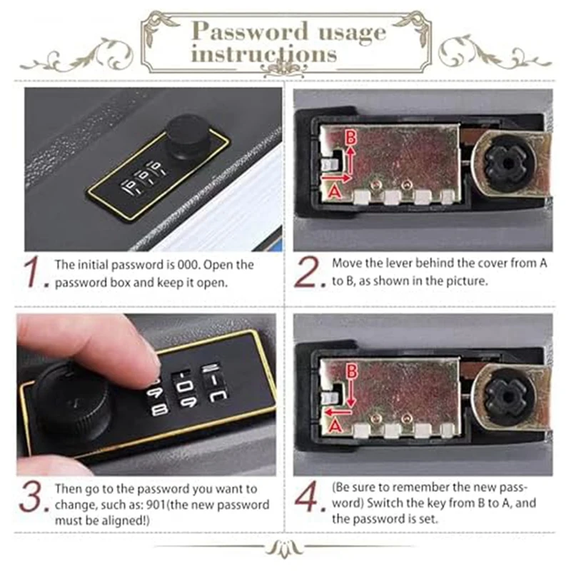 صندوق آمن للكتاب المزخرف اليومي مع قفل، كتاب صناعي عتيق آمن للديكور، كتاب التحويل السري