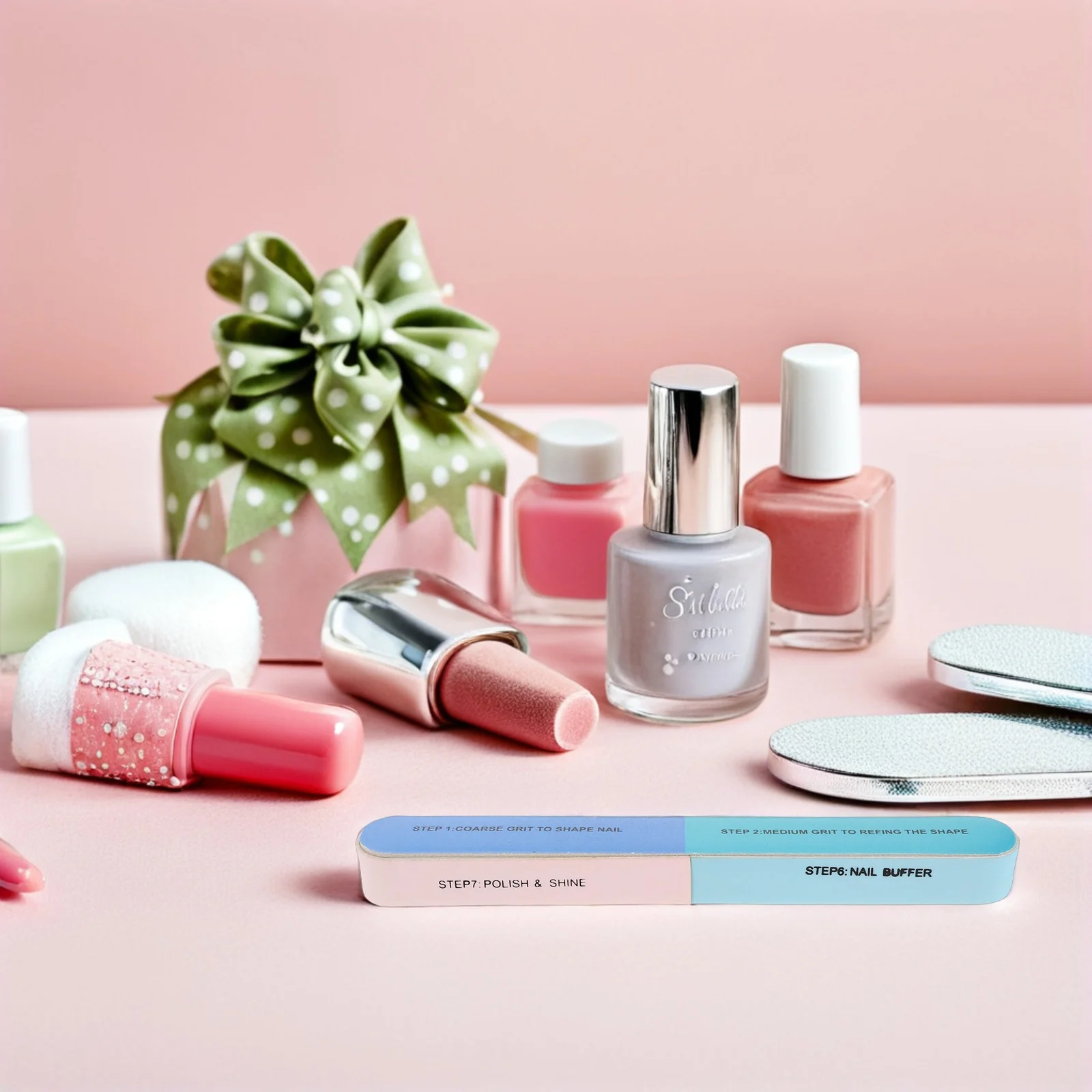 20Pcs Nail Care Kit 7 Way Nail Buffer Blocks Set for Shaping Smoothing and Shining Natural Acrylic Nails Portable Manicure