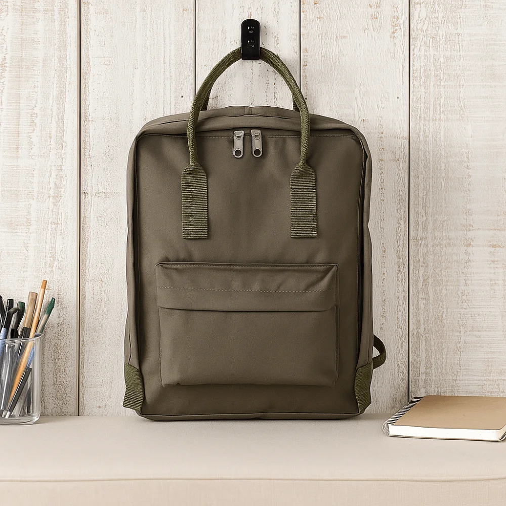 Nylon Material Unisex Backpack Waterproof Large Capacity School Bag Top Buckle Three-Use Design Travel Backpack School Use