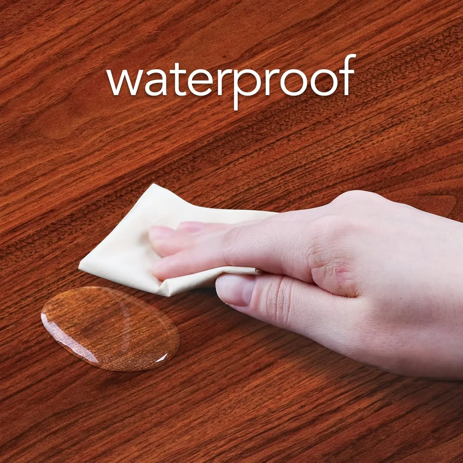 Mahogany Rectangular Conference Table Top, 100x60 cm, 2.5 cm Thick Particle Board, Indoor Use, Includes Mounting Hardware