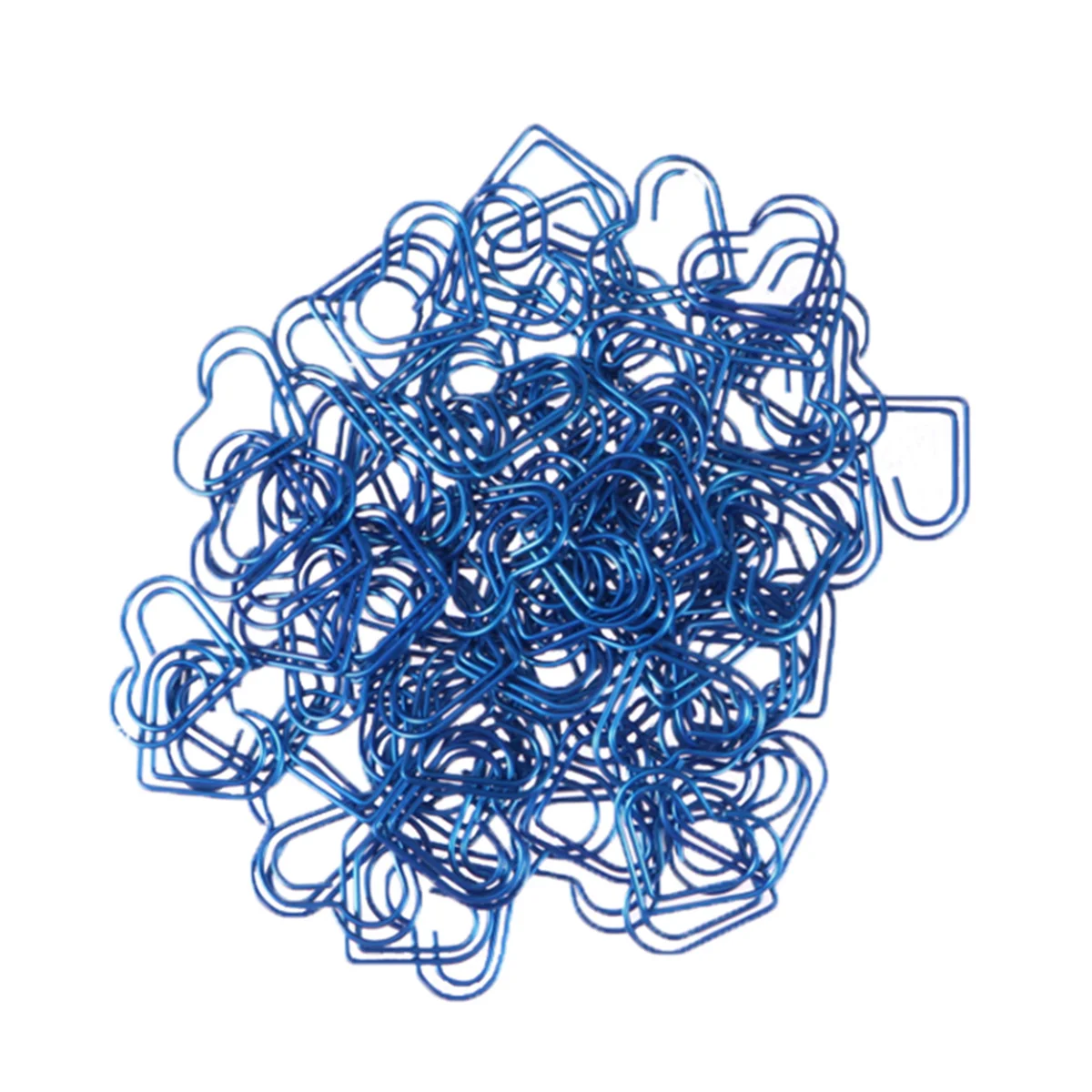 

100Pcs Heart Shaped Paper Clips Bulk Nonskid Bookmark Clips for Home Office School Women Medium Size