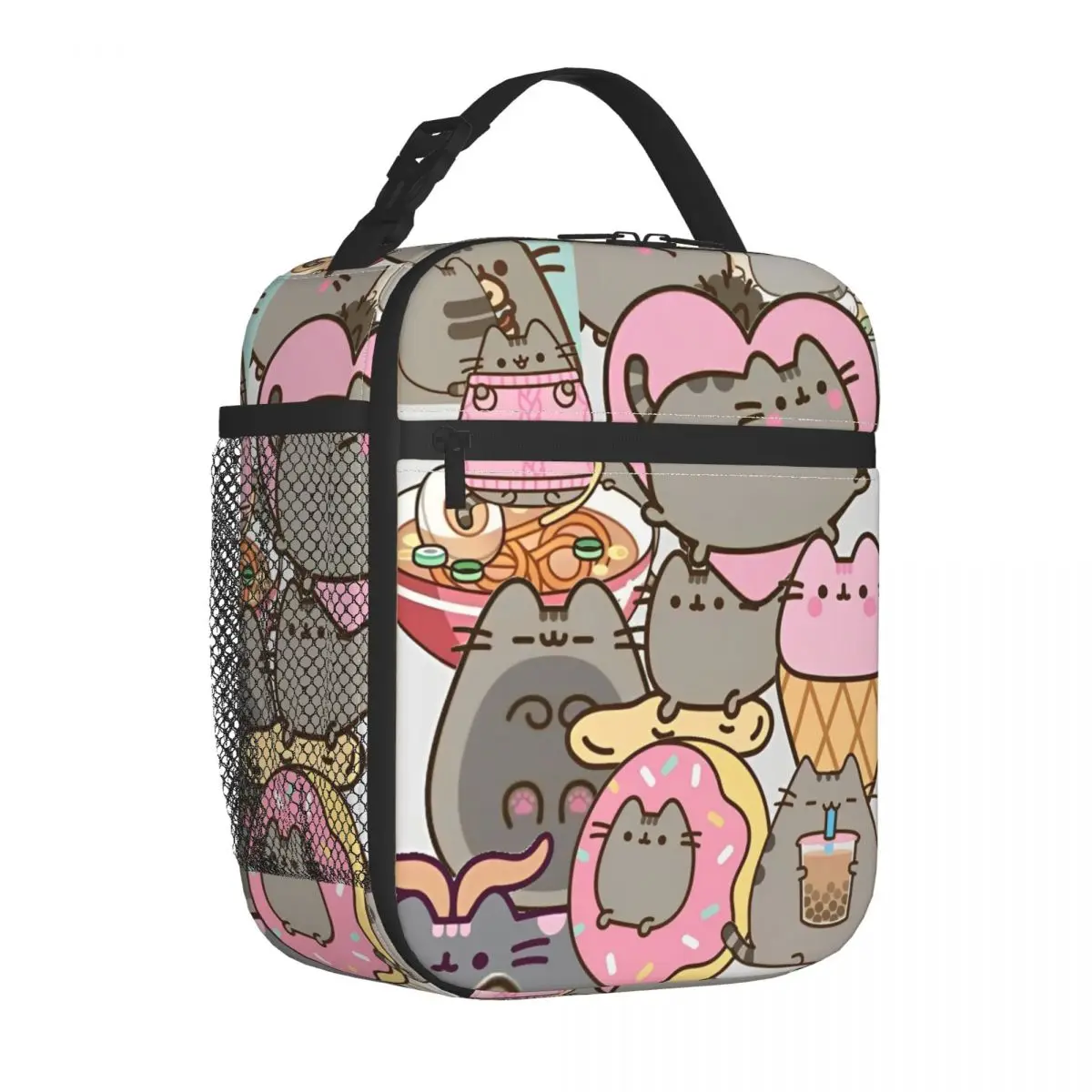 

Kawaii Cute Pusheenns Cat Insulated Lunch Bags Thermal Bag Lunch Container Leakproof Lunch Box Tote Food Bag College Outdoor