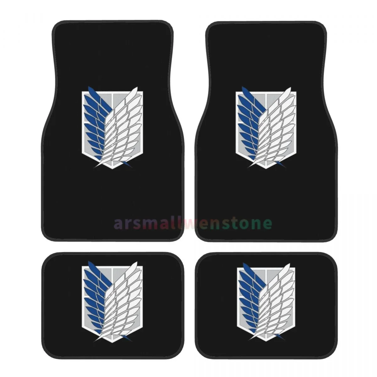 

Alfombrilla terciopelo cristal para el suelo l coche para mujer, protector dibujos animados, 4 piezas, antiincrustante, acces