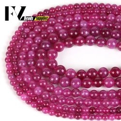 6/8/10mm Stone Beads Pink Tourmaline Round Loose Beads for Jewelry Making DIY Bracelet Necklace Accessories