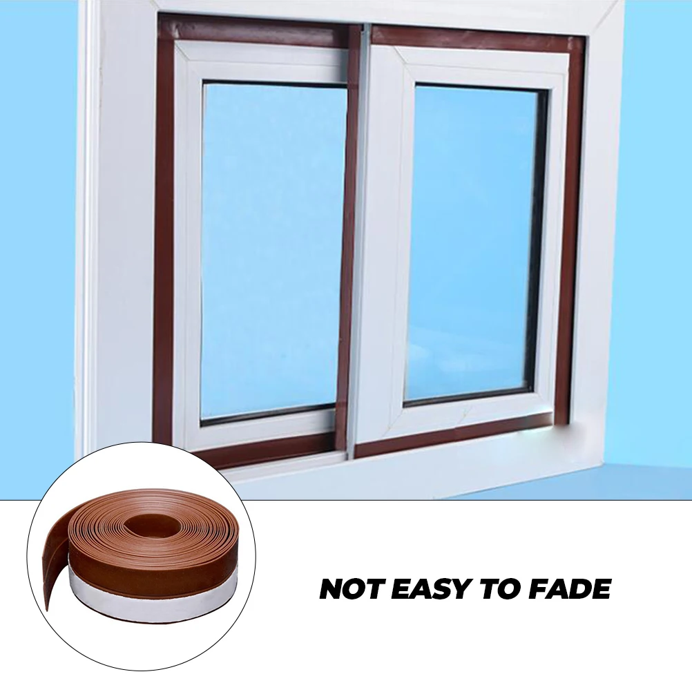 

Door Window Seal Strip Soundproof Waterproof Windproof Self Adhesive Silicone Long Lasting Dustproof Insect Control Noise