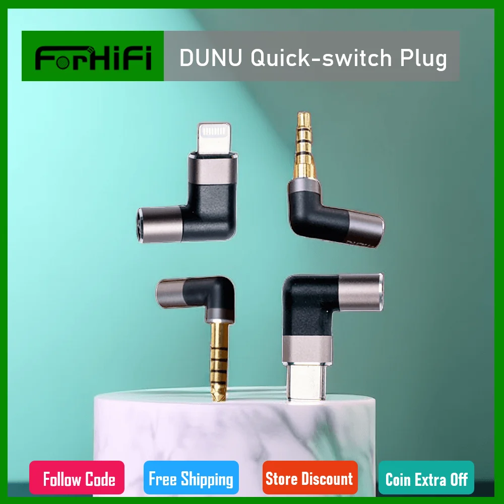 DUNU Quick-switch Plug Earphone Adapter 3.5 mm single-ended/2.5 mm balanced/4.4 mm balanced/3.5pro balanced /Type-C connector