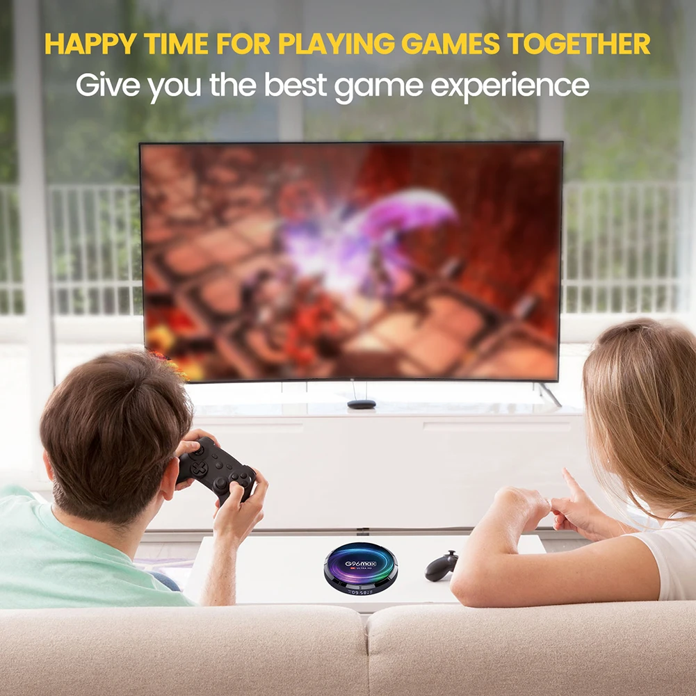 

Dual WIFI Bluetooth-Compatible TV Box High-Definition High-Gain Medias Player For Living Room Bedroom