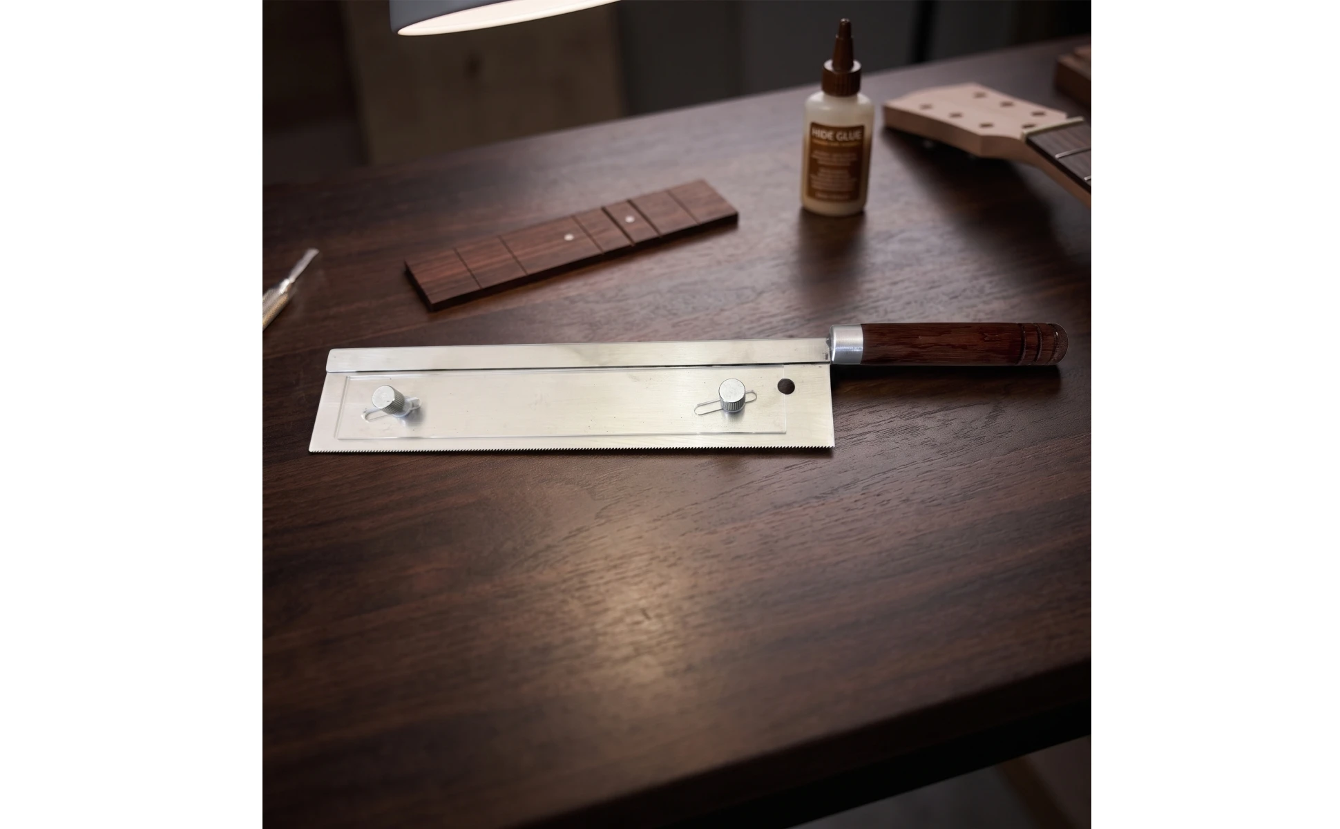 Guitar Fret Saw with Adjustable Guide Fine-Tooth Fret Slotting Saw Handsaw Wooden-Handle Precision for Luthiers Guitar Fret Saw with Adjustable Guide Fine-Tooth Fret Slotting Saw Handsaw Wooden-Handle Precision for Luthiers