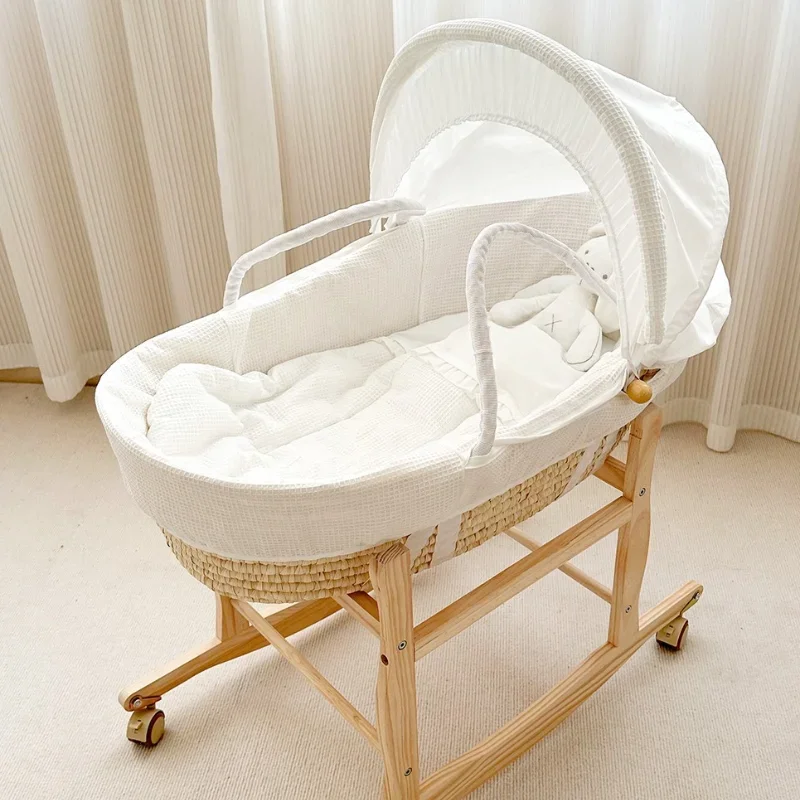 Baby Cradle Portable Recliner Hand-Woven