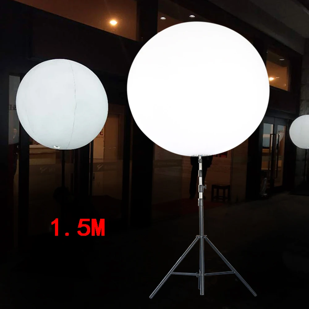 1.5m/4.9ft LED Inflatable Balloon Tripod Stand Balloon Led for Event Advertising White Light