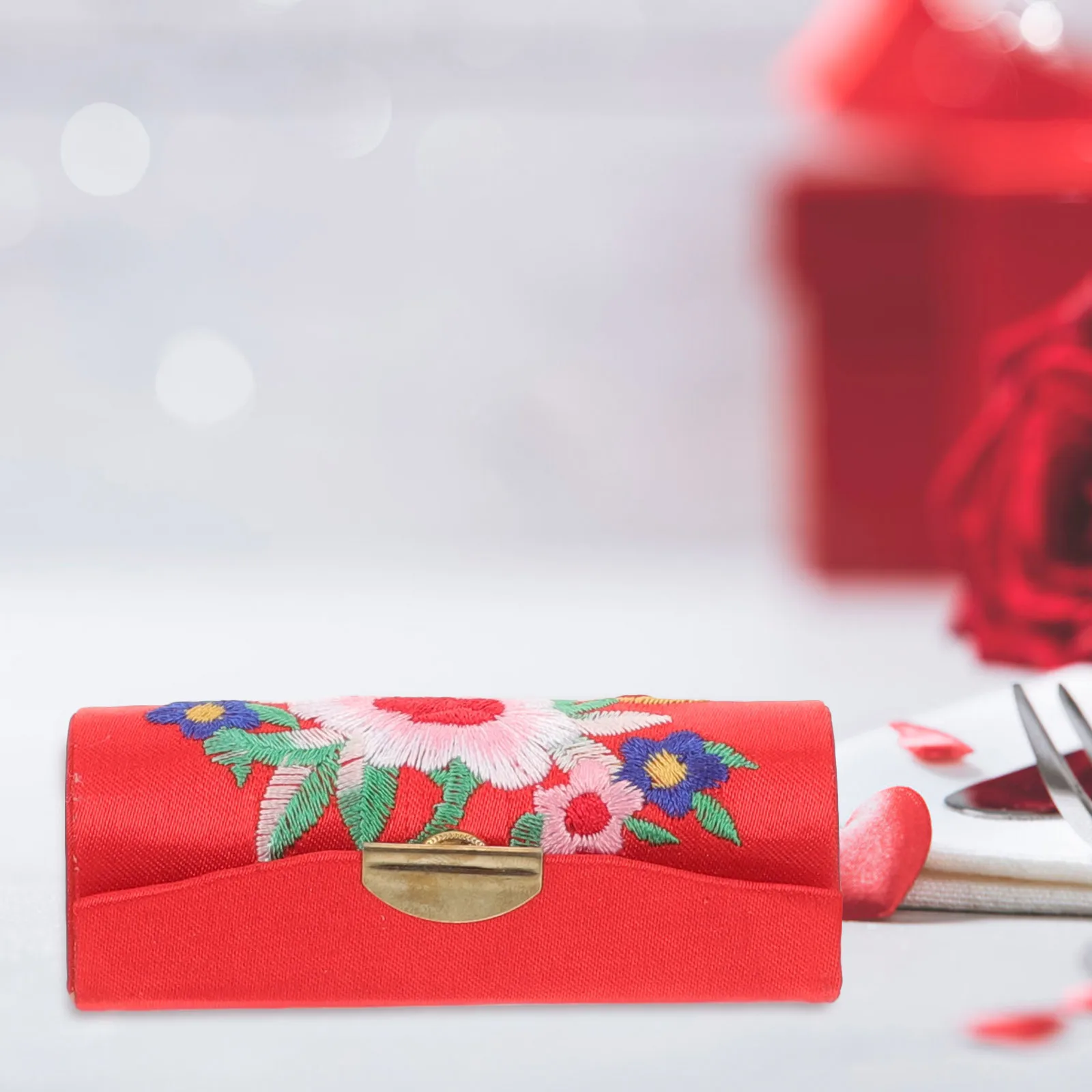 

12Pcs Portable Lipstick Case Vintage Storage Organizer Snap Button Design for Women Travel Accessory Lipstick Case