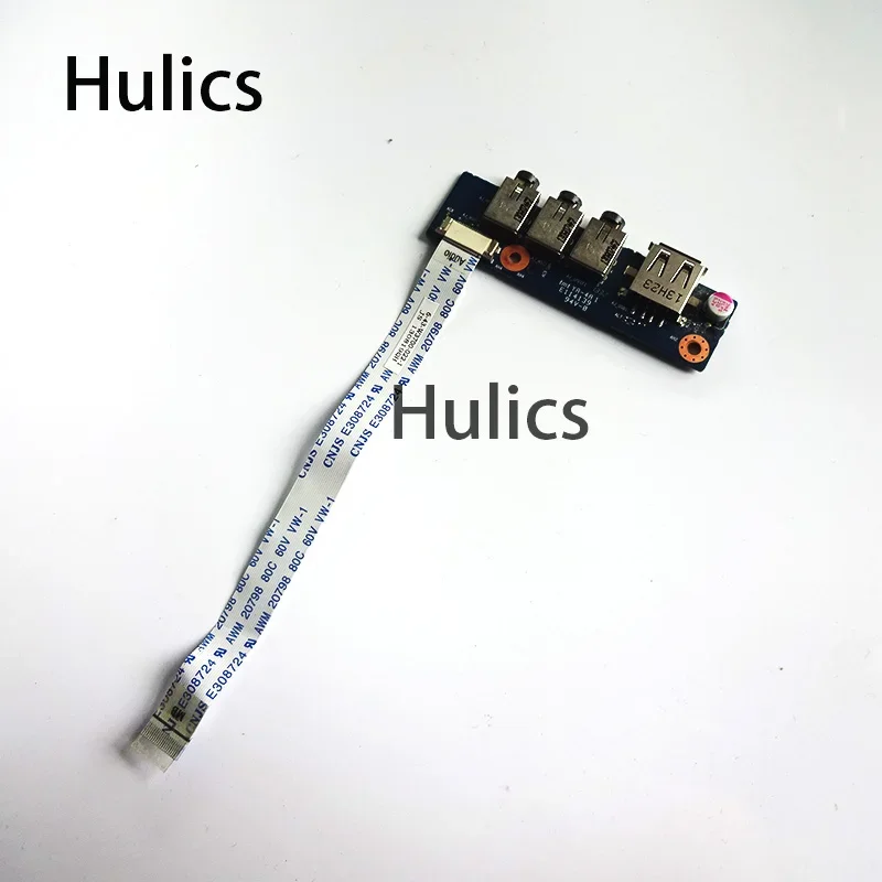 Hulics Used FOR Clevo Sager W350ST USB Audio Port Board With Cable 6-71-W35S8-D01