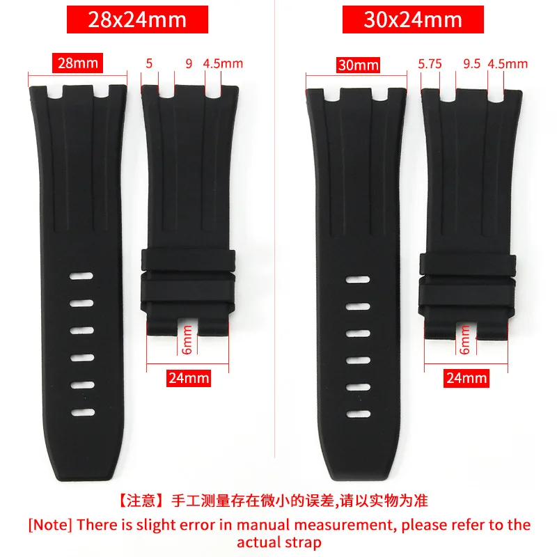 Adatto per cinturino in silicone AP Royal Oak Offshore Series 15710 15703 cinturino in gomma da 28 mm