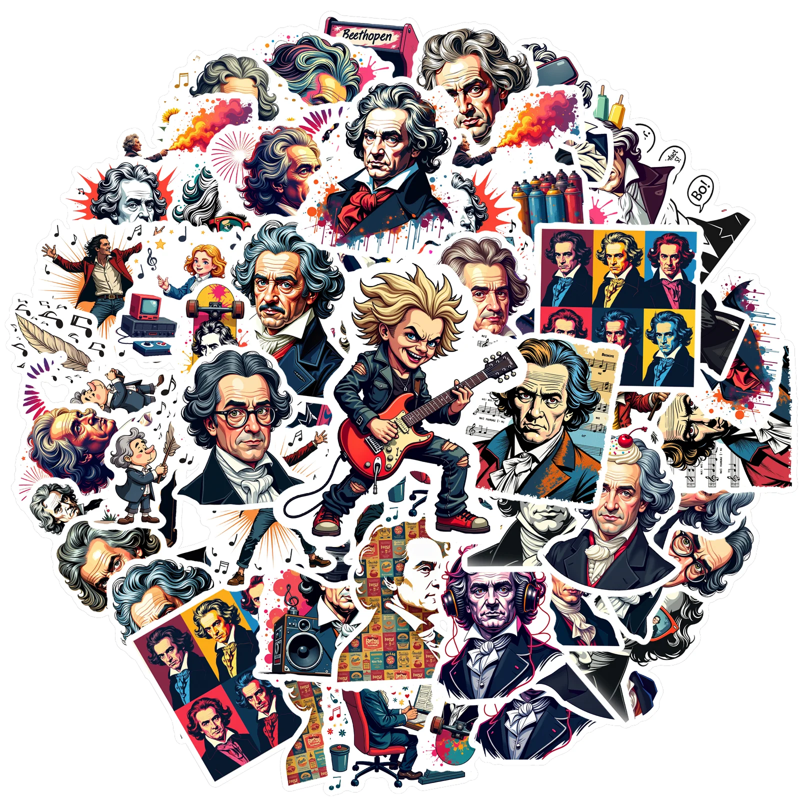 

35-50 шт. наклейки водонепроницаемые наклейки забавные музыкальные наклейки ретро наклейки для музыкантов для ноутбуков ноутбуков инструменты чемоданы