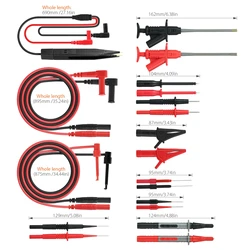 MK30 21pcs Electronic Test Lead Kits Multimeter Lead with Alligator Clips Probes Tips for DMM Digital Multi Meter & Clamp Meters
