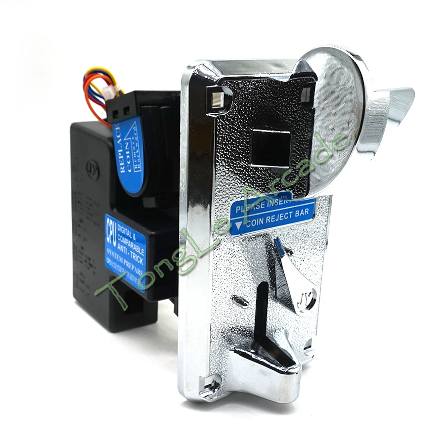 

For Arcade Entertainment Center Cabinet Console Coin Validator Advanced CPU High Speed Plug-in Front Entry Single Coin Acceptor
