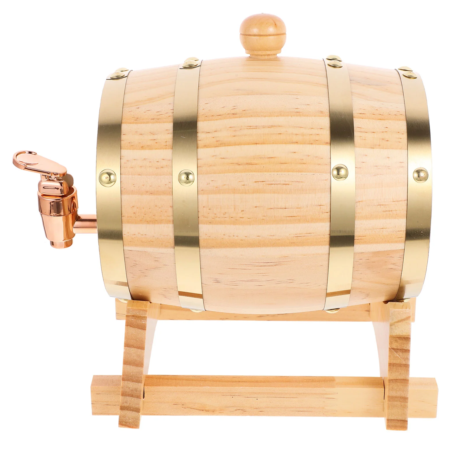 

Pine Barrel White Decoration Beer Storage Faucet Dispenser Container For Old Barrels Wooden