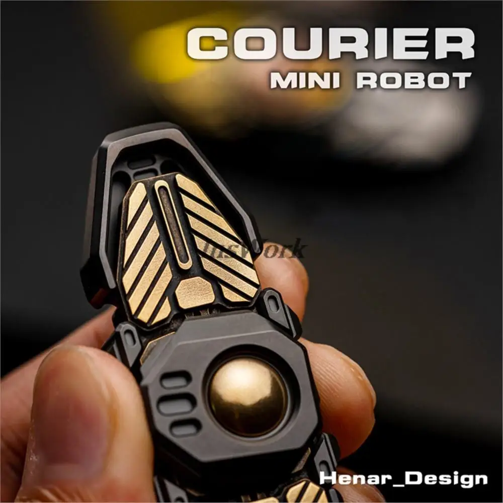 WANWU EDC Koerier Mini Robot Vinger Spinner Slider Handspinner Stress Releiver Metalen Fidget Spinner Autisme Speelgoed
