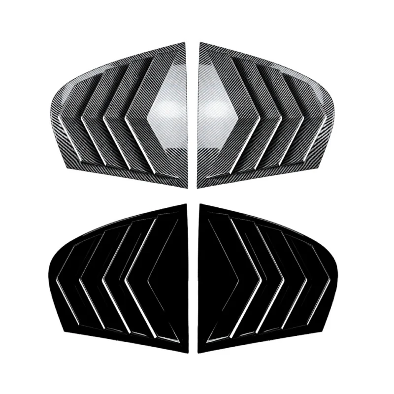 

E60 2005-2010 Rear Window Sunshade Louver Sticker Sporty Self-Adhesive Louvers Covers Car Blinds Shades For BMW 5 Series