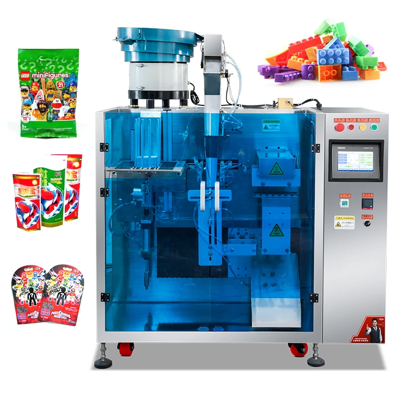 Multifunctional High Speed Building Plastic Small Toys Prefabricated Zipper Bag Counting Sealing Filling Packaging