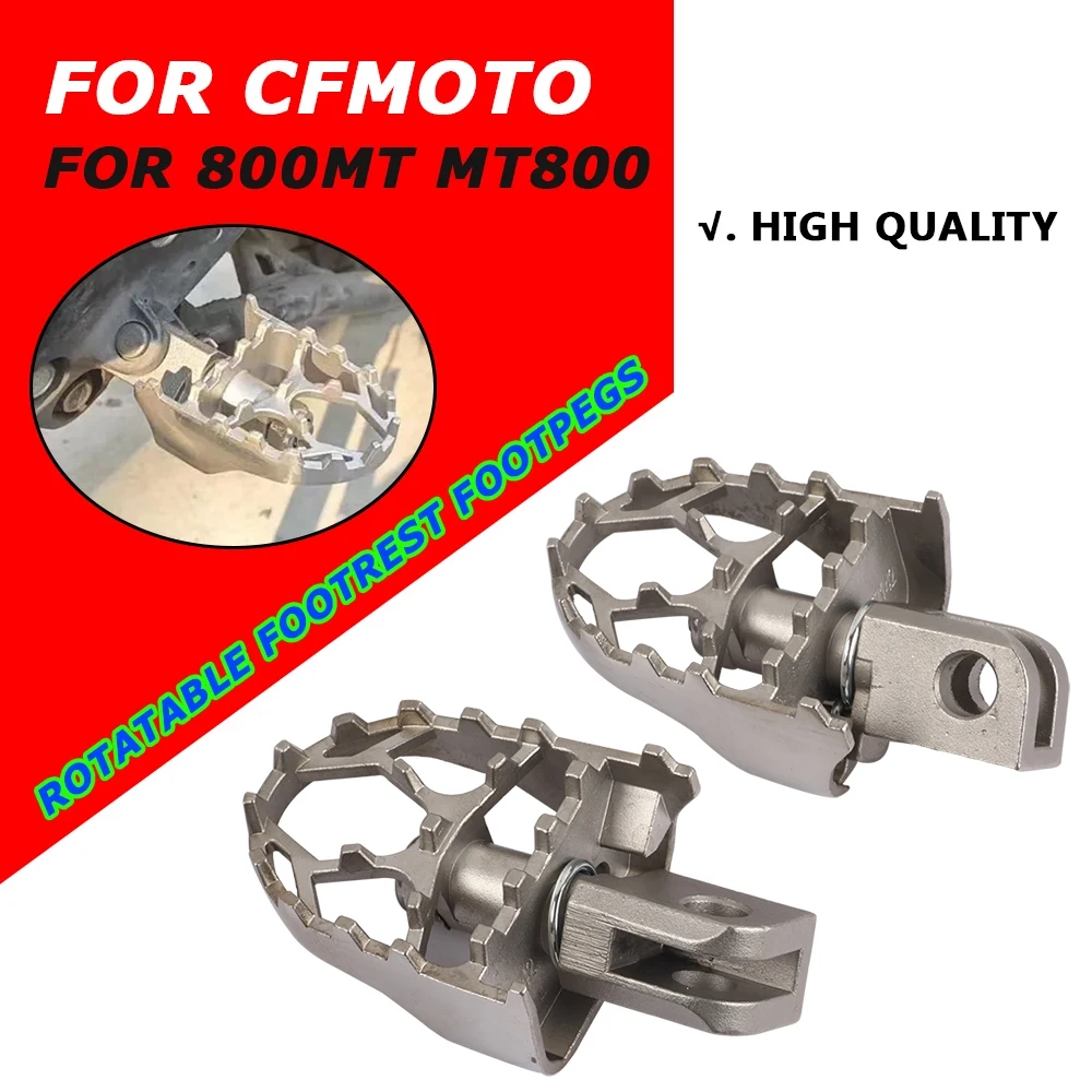 Motorcycle Accessories Rotatable Footrest Footpegs Foot Pegs Pedals For CFMOTO CF MOTO 800MT MT 800 MT MT800 2022 2023 2024