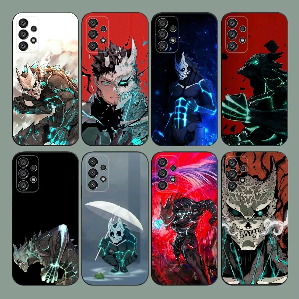 K-Kaiju No 8 Anime  Phone Case For Samsung Galaxy A20,A21s,A22,A31,A32,A52,A53,A72,73,A80,A91 Soft Black Cover