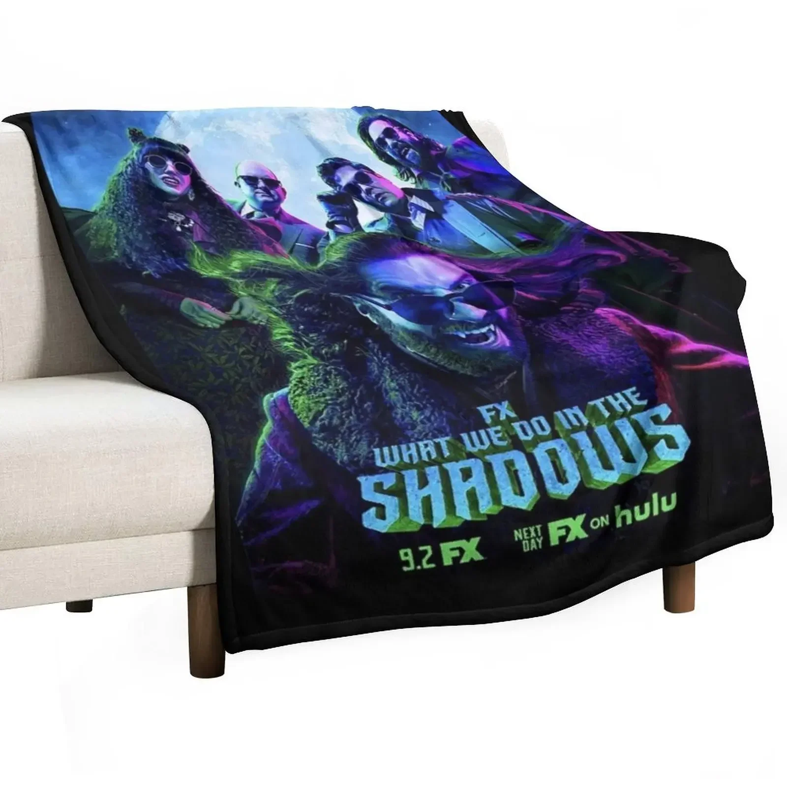 

What We Do In The Shadows Throw Blanket Designers Vintage Nap Hairys Blankets