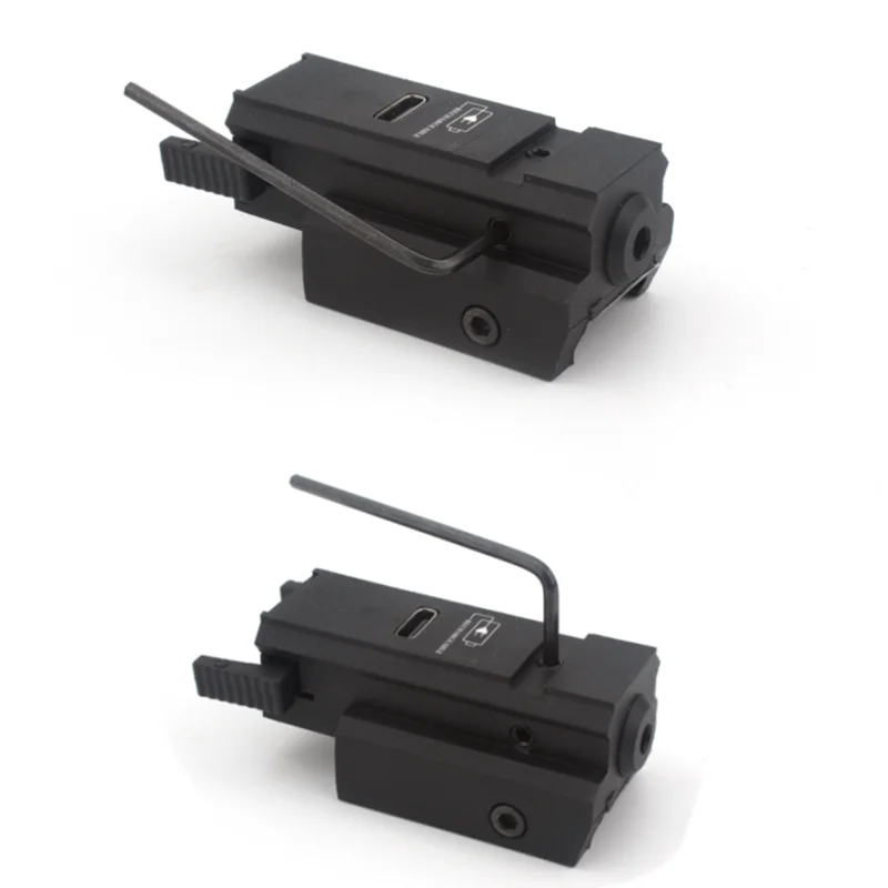 USB Charging Mini Red Green Laser Sight For 11mm 20mm Rail Glock Rechargeable Lazer view 5