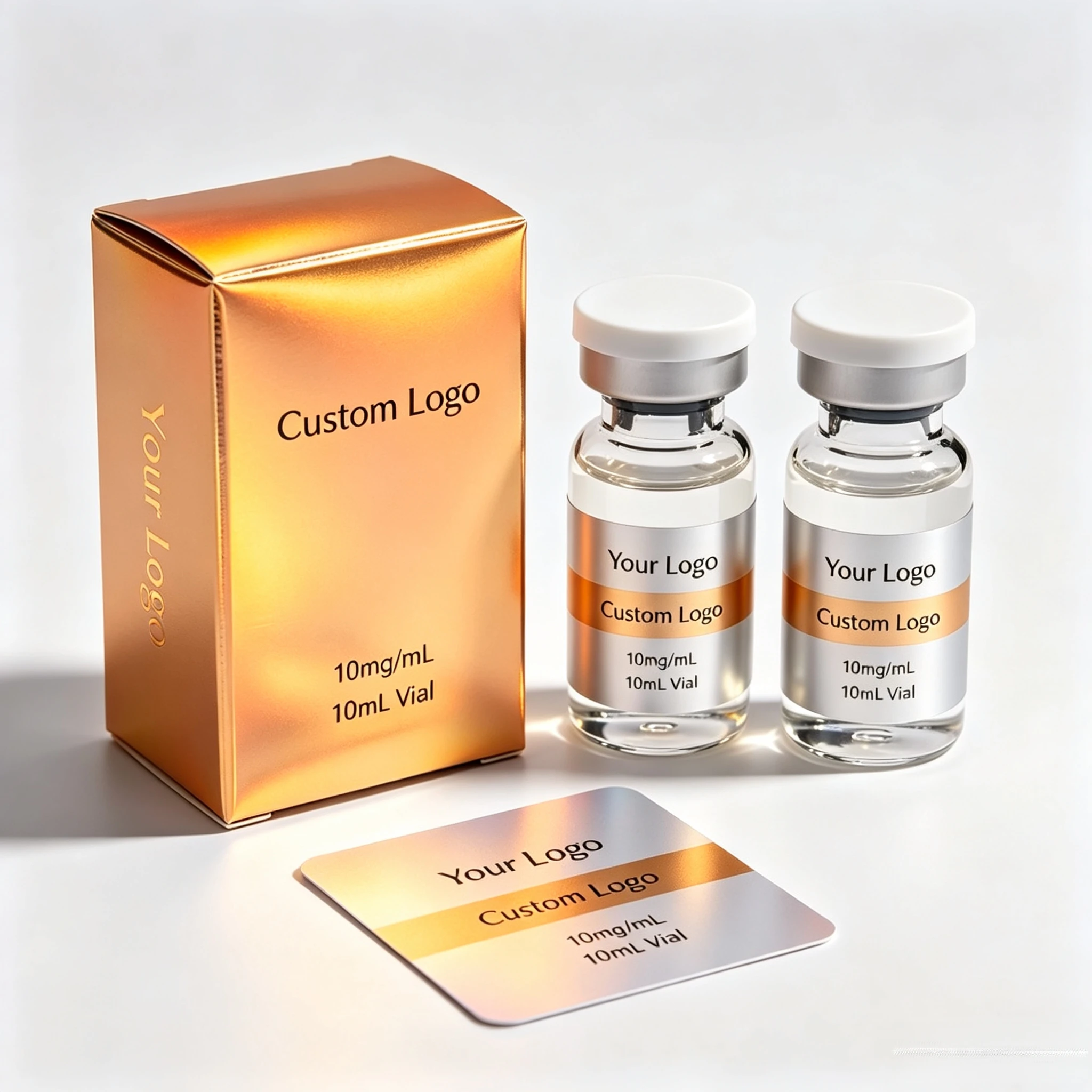 Durable Custom Size Paper Packaging Boxes Personalized Gift Boxes For 3ml 10ml Peptide Container Packing