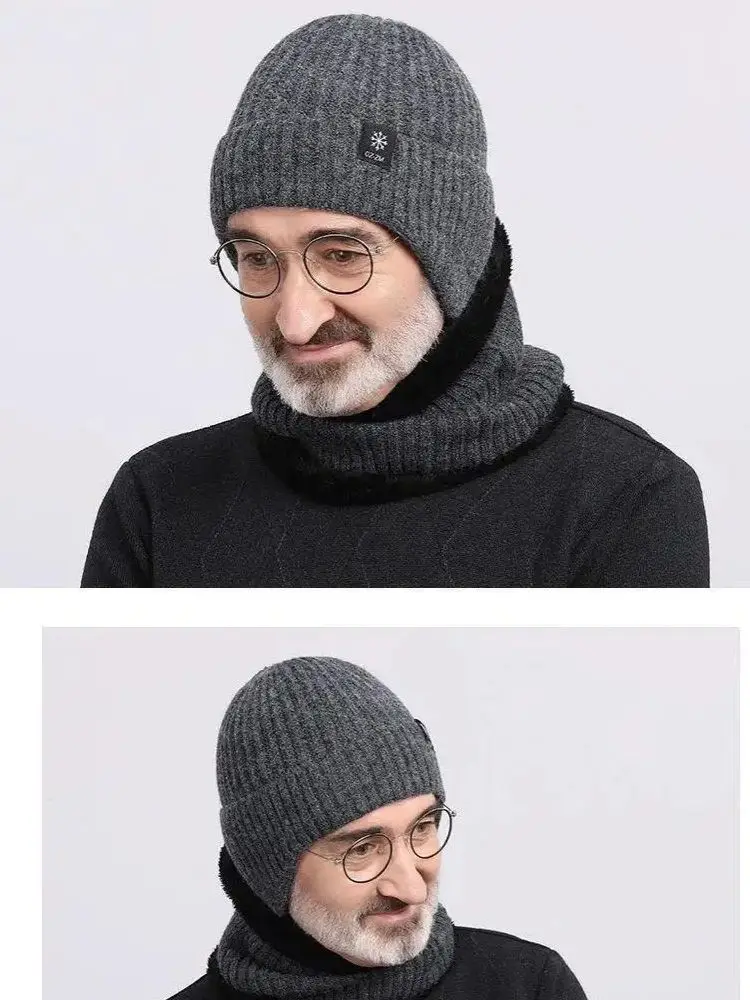 AliExpress WRELS Winter Knitted Hat Warm Plush Earflaps Thickened Wool Cap Windproof Thermal Ear Protection Breathable Women Men Ski Skull Cap