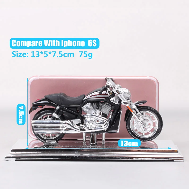 1/18 Scale Maisto HD 2006 Harley VRSCR Street Rod Motorcycle Diecasts & Toy Vehicles Cruiser Bike Souvenir Replicas