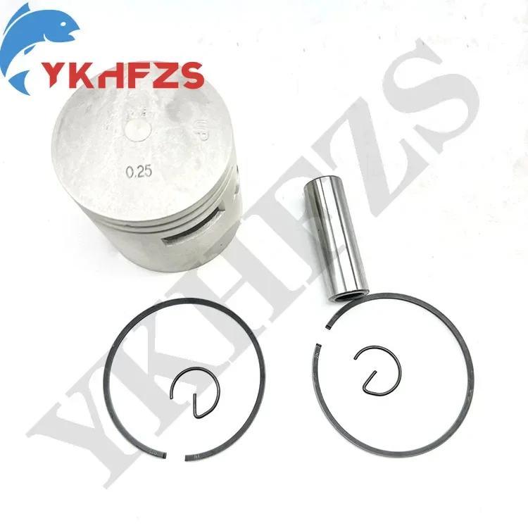 

61N-11635-00 61N-11604-00 +025 Piston Set For Yamaha Parsun 25HP 30HP Outboard Engine Boat Motor Aftermarket Parts 72.25mm