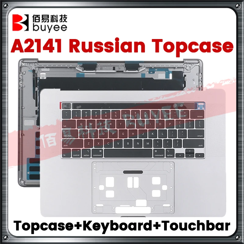 

Original A2141 RU English Topcase For MacBook Pro Retina 16" A2141 Palmrest Russian Keyboard Touchbar Laptop Replacement