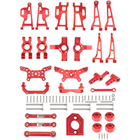 Mjx 14210 14209 H14BM Metal Steering Cup Upper Lower Swing Arm Set Shock Tower Bracket Body Post Hyper Go RC Car Upgrade Parts