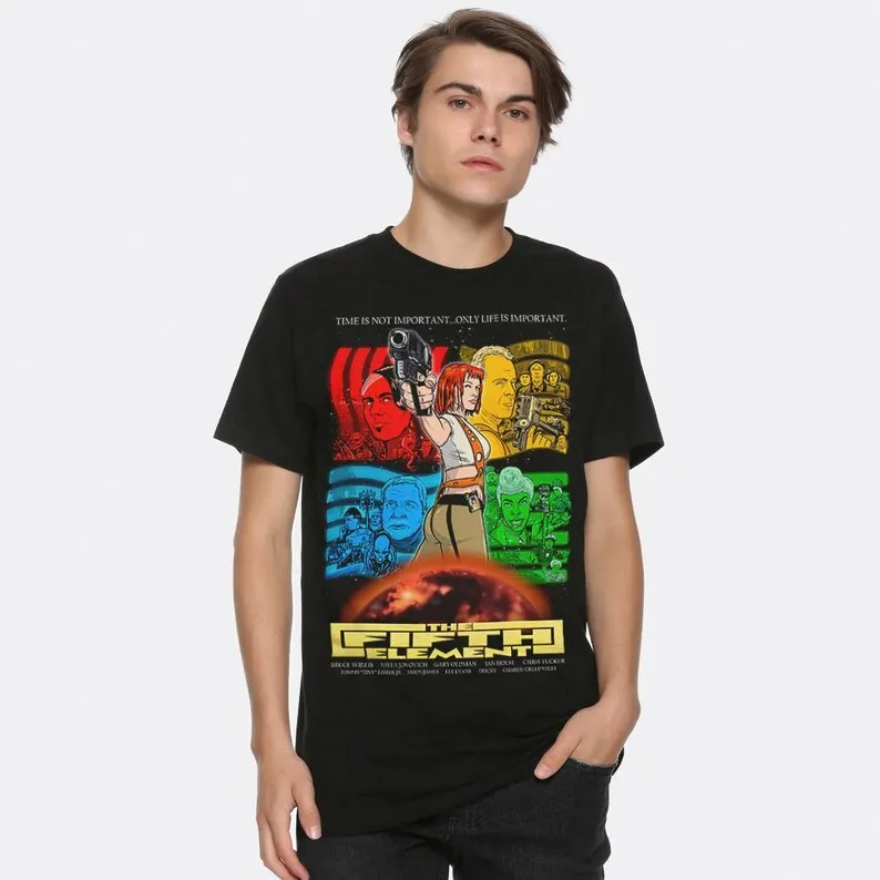 The Fifth Element Art T-Shirt, Bruce Willis Shirt, Men's and Women's Sizes