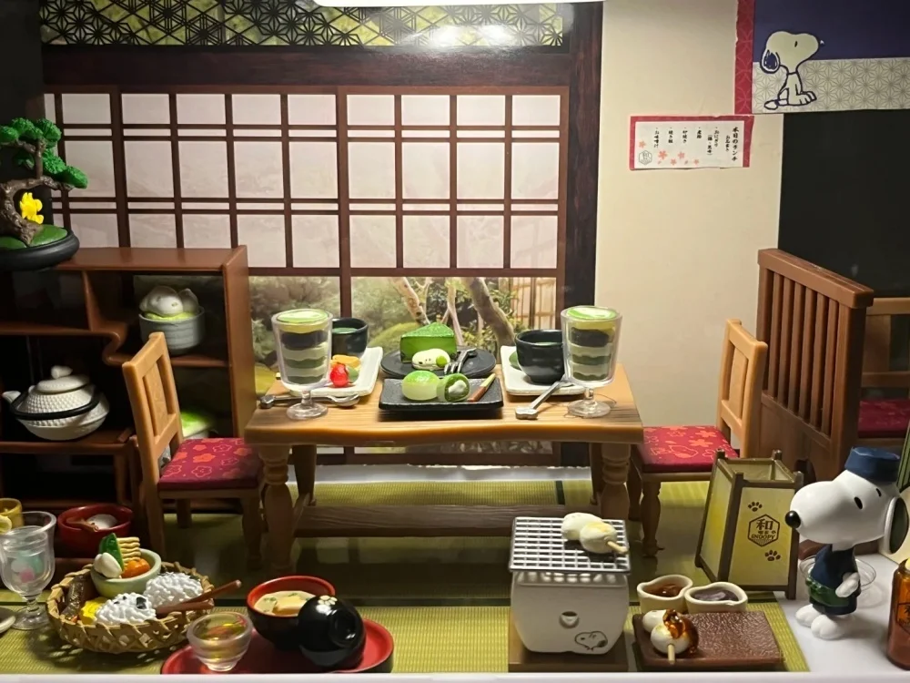 حقيقية إعادة النقل مشهد مصغر سنوبي و كيساتين اليابانية مقهى الشاي متجر الحلوى اللعب بقعة الحلي صندوق أعمى هدايا مخصصة